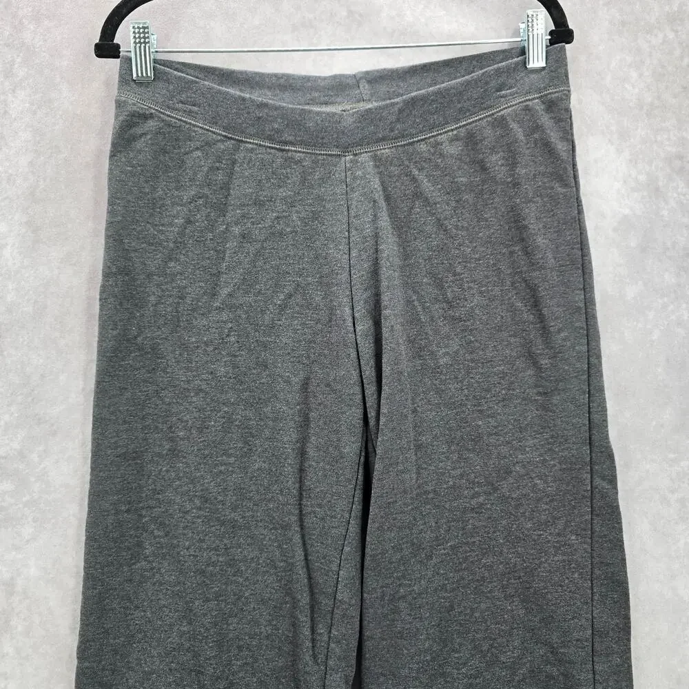 Hanes‎ Eco Smart Gray Pullon Wide Straight Leg Trousers Joggers Pants S Small